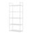 5 Tier Storage Shelves Adjustable Rack Heavy Duty 66 Lbs per Shelf (White)