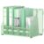 5 Vertical Compartments Magazine Holder, Metal Binder Organizer, Mint Green