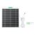 5W Solar Panel 4, 3, 3, 2 – Monocrystalline with Cable, Weatherproof Security Supply Kit(white)