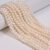 6-7mm Natural White Fresh Water Pearl Off Round Potato Beads Jewelry Making