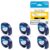 6-Pack Compatible with Dymo 91331 Label Tapes Compatible with Dymo Letra Tag Label Maker, Black on White Plastic Tapes 1/2″ x 13′
