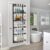 6-Tier Over the Door Organizer Rack, Carbon Steel, 127.5cm