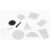 6-Type Geometric Plate Gravity Center Locator, Plumb Line | Hanging Positioning Static Balance Physics Experiment Demonstrator with Thimble
