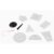6-Type Geometric Plate Gravity Center Locator, Plumb Line Hanging Positioning Static Balance Physics Experiment Demonstrator with Thimble