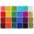 6000pcs 24 Color Glass Seed Beads, 6/0 4mm Small Beads with Container Box