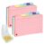 600 Pack Tabbed Index Cards 8.5×12.5cm Lined Flash Cards with Binder Rings for Study Office