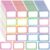 608 Pcs Name Tag Stickers, 38 Sheets Polka Dot Border Name Labels,3×2 Inch