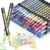 60 Colors Outline Markers,Double Line Shimmer Marker Pens Christmas Decor
