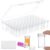 60 Grids Bead Organizers, 60 Slot Round Jar Organizers for Diamond Art Bead Storage, Transparent Nail Diamond Box Case for Small Accessories, with Label Stickers