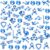 60 Pack 24 Blocks Fidget Snake Cube Mini Twist Magic Snake Puzzle Speed Cubes for Stocking Party Gifts Bag Fillers Party Favors (Blue)
