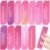 60 Pcs Breast Cancer Awareness Anxiety Sensory Stickers Bulk Pink Calming Strips Textured Sensory Strip Stickers with Inspirational Quotes for Adults Women Relief