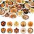 60 Pcs Fall Gifts Erasers Bulk, Maple Leaf Pumpkin Acorn Erasers