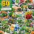 60 Pcs Garbage Truck Stickers Decals for Kids Boys Girls, Cute Garbage Truck Stickers Waterproof for Water Bottle Laptop Skateboard Helmet Luggage, Vinyl Stickers Pack