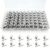 60Pcs Mini Bulldog Clips, Silver Bull Binder Clips, Mini Metal Binder Clips