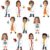 60 PCS Scientist Paper Cutouts Science Theme Classroom Bulletin Board Decoration Science Scientist Photo DIY Craft Cutouts Laboratory Decorations for Home School Office Wall Door Party Supplies