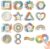 60 Pcs Sensory Stickers, 2 Textured Surfaces Calm Stickers, Fidget Strips for Anxiety Relief for Adults, Mindfulness Textured Stickers for Office Desk Classroom