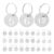 60Pcs Stainless Steel Numbered Key Tags Metal Round Hanging Labels for Key Organization Luggage ID