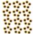 60pcs Sunflower Thumb Tacks Plastic Iron Decorative Pins