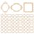 60pcs Wood Cutouts for Crafts DIY Wooden Slices Unfinished Wood Decor