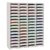 60 Slot Ink Pad Storage Organizer, Wall Mounted or Desktop Craft Storage Rack, Waterproof PVC Foam Board Stamp Pad Holder for Card Making, Scrapbooking, Paper Crafts, White