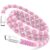 60W Beaded Phone Charger Cable 3ft, USB C to USB C PD Charging Cord, Pink
