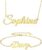 Custom Name Necklace and Bracelet Set