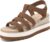 ATHLEFIT Espadrille Low Wedge Sandals