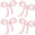 NUTTYBASH 4Pcs Pink Bow Balloons