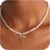 FIMHUT Gold Bow Necklace for Women