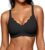 As Fairy Wireless Bras for Women Jelly Push Up Scalloped Bra Black 42C