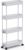 SPACEKEEPER Slim Rolling Storage Cart 4 Tier