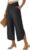 PHOPHILA Womens Wide Leg Capri Pants