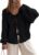 UNCLECAT Womens Bow Tie Front Cardigan Sweaters