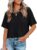 UNCLECAT Womens Short Sleeve Cropped T Shirts