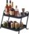 NobleForm 2-Tier Desk Organizer Multifunctional Storage Shelves for Office, Dresser, Kitchen, Stylish Organizer for Cosmetics, Office Supplies, Food, Compact, Durable, Space-Saving Design for Women