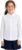 SOLOCOTE Girls White Button Down Shirt