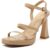 Women Chunky Platform Heels Open Toe Ankle Strap Sandals 3 Inch