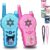 W3 Walkie Talkies for Kids Toys for 3-12 Year Old Boys Girls | Drop-resistant ABS Material, Single-channel, 1000ft, DIY Stickers, Built-in Flashlight, Lanyards, For Camping, Outdoor Toys