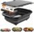 Collapsible BBQ Prep Tub with Titanium Cutting Board, 22L/5.5Gal Food Storage with Locking Lid, Outdoor Seasoning Storage Bin for Camping, Kitchen and BBQ
