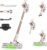 Cordless Vacuum Cleaner, 500W/40Kpa Vacuum Cleaners for Home, Stick Vacuum Cordless with LED Display, Anti-Tangle & Wall Mount, 8 in 1 Lightweight Vacuum for Hard Floors Pet Hair(Gold)
