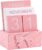 Pink Bow Wooden Block Perpetual Calendar for Desk, Cute Desk Accessories, Flip Calendar for Office Classroom Preppy Room Decor Gift for Women Girl