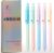 5-Pack Gradient Gel Pens, 0.7mm Black Ink Fine Point Smooth Writing Pens, Smooth Writing Retractable Pens with Soft Pastel Design, Perfect for Journaling, Note-Taking, Office, and School Supplies