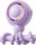 SWEETFULL Baby Stroller Fan – 4000mAh Rechargeable 4-Speed Quiet with LED Display & Night Light, Mini Portable 360° Clip On Safe Fan for Car Seat, Crib, Travel – Purple