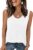 UNCLECAT Womens Scoop Neck Tank Tops