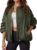 TANKANEO Womens Oversized Bomber Jacket