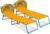 NORTHROAD 2 Pack Beach Lounge Chair with Canopy Shade