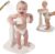GROWNSY Baby Bath Stand for Babies 6 Months & Up, Foldable Baby Shower Stand for Infants and Toddlers, Adjustable Baby Shower Standing Support With Shower Holder
