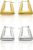 18K Gold Silver Stainless Steel Earrings Not Rust