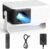 【360° Rotating & Auto Keystone】Yoton Y3 Mini Projector, 2026 Upgraded Portable Projector for Bedroom, 50% Zoom Small Movie Projector for phone, Compatible with iPhone/Android/TV St