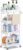 SPACEKEEPER Rolling Storage Cart, 4 Tier Utility Cart for Bathroom, White | Rolling Cart with Lockable Wheels, Towel Rack, Hooks & Cup for Laundry Room,Kitchen,Office, Snack,Craft,Art,Makeup,Nail,Toys